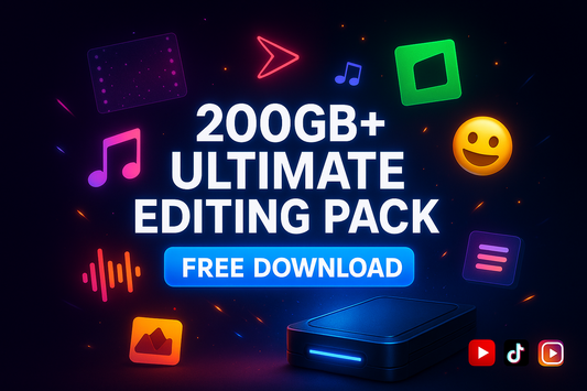 🎬 [200GB+] Ultimate Video Editing Assets Pack – 2025 Edition | 2000+ Premium Overlays, FX, SFX, Green Screens, Reels Tools & More (Digital Download)